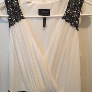 Laundry (NWT) dress black/white with bead (size8)